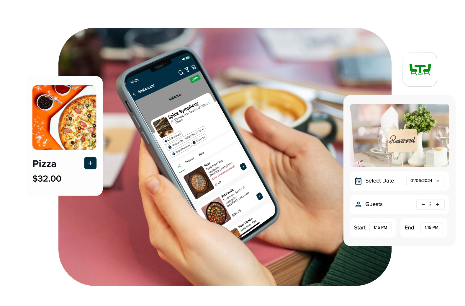 Customer mobile app for easy ordering