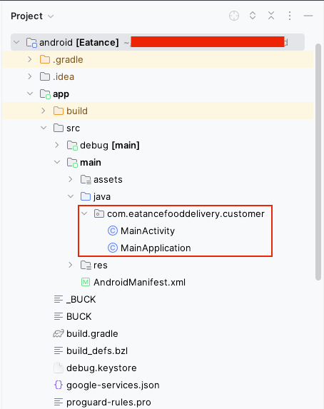 Changing package name from com.eatance to desired name