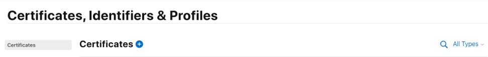 create certificates in apple developer portal