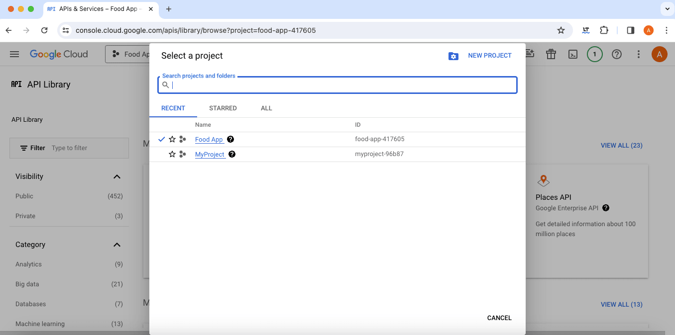 Google map API for Food delivery app android