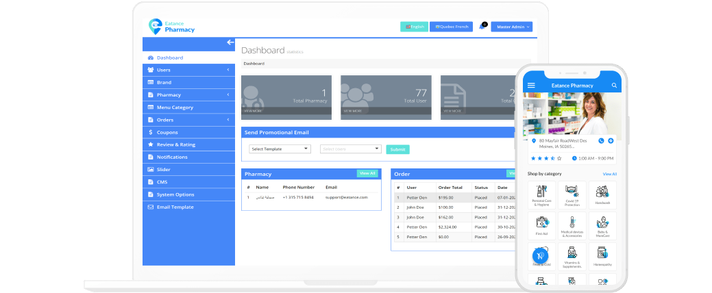 online pharmacy app demo