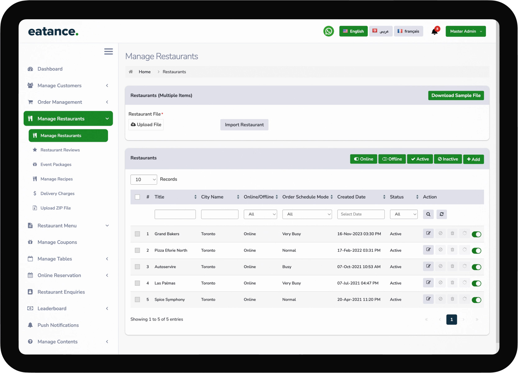 Restaurant Management