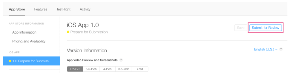 build that you uploaded through Xcode