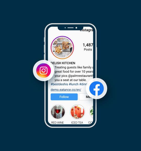 Cloud Kitchen Social Media Menu