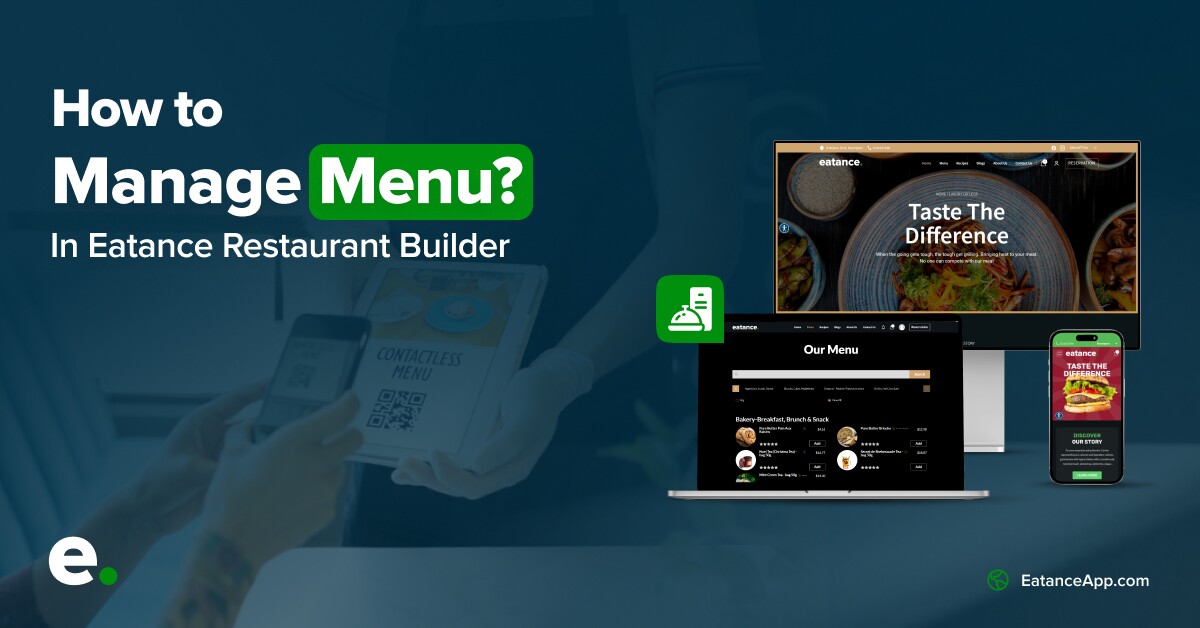 How to Manage Menu with Eatance