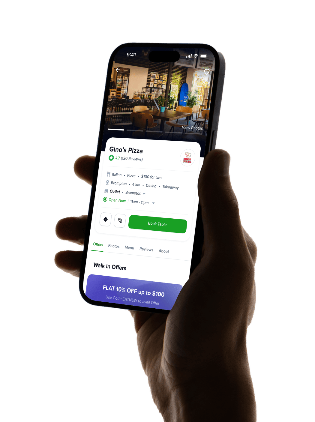 eatance-app food deals discovery app with table booking event vouchers