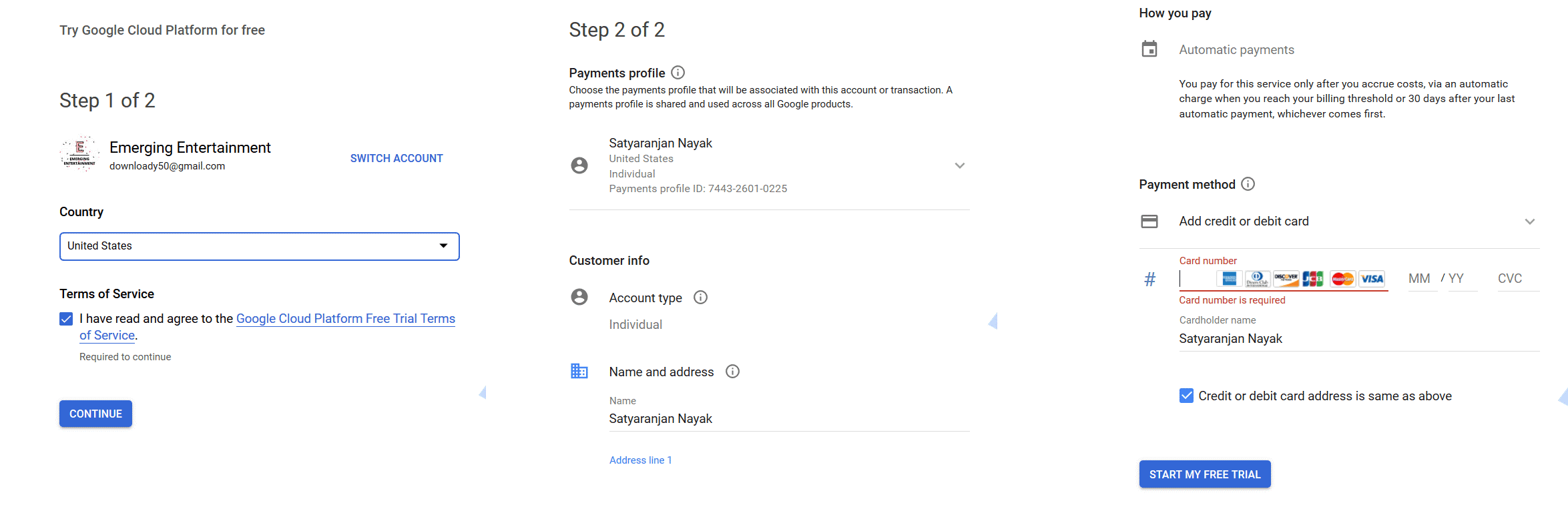 Google Cloud Setup