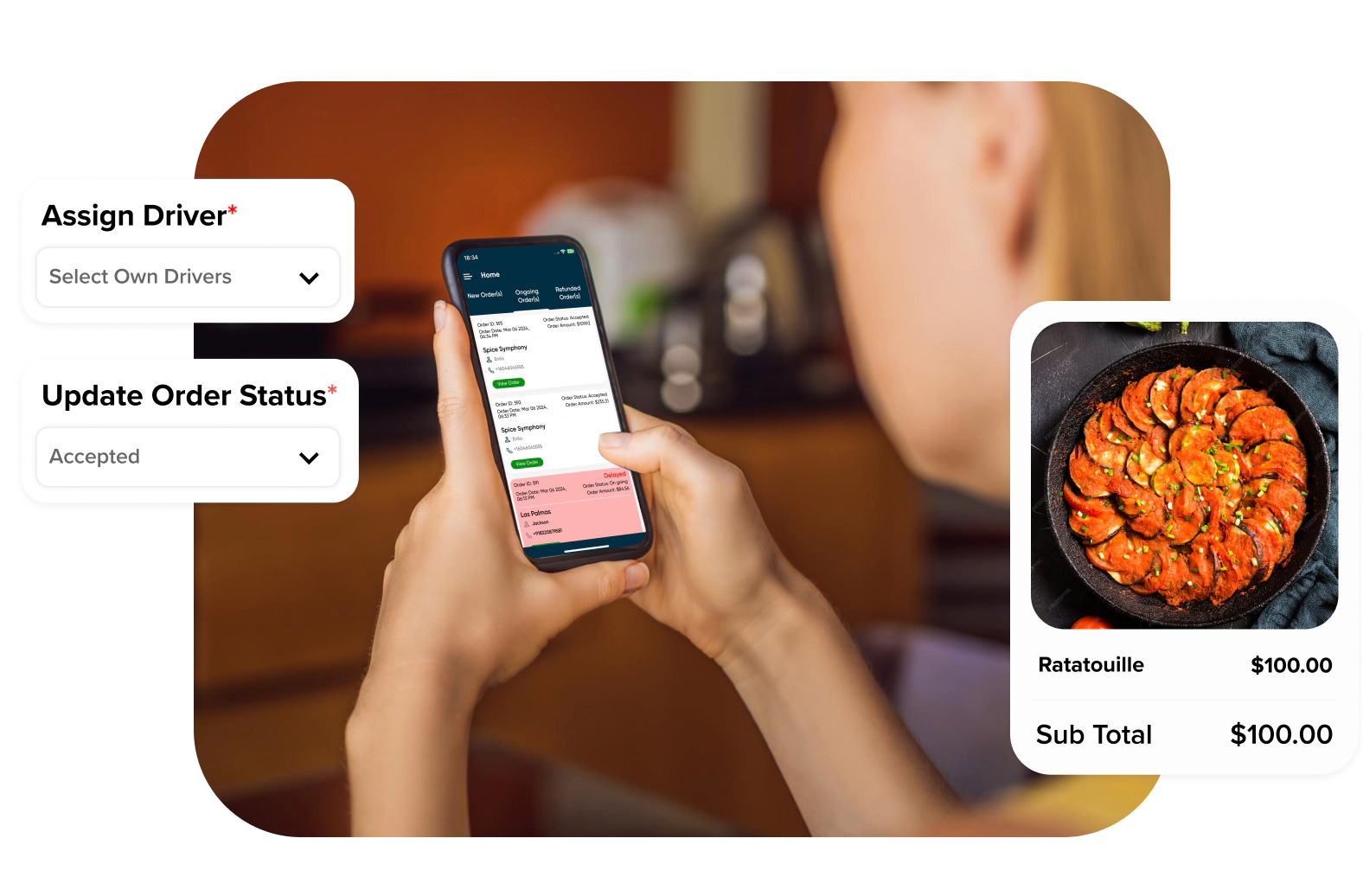 Admin management with mobile app access