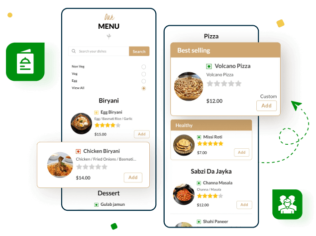 Digital Menu for Restaurant