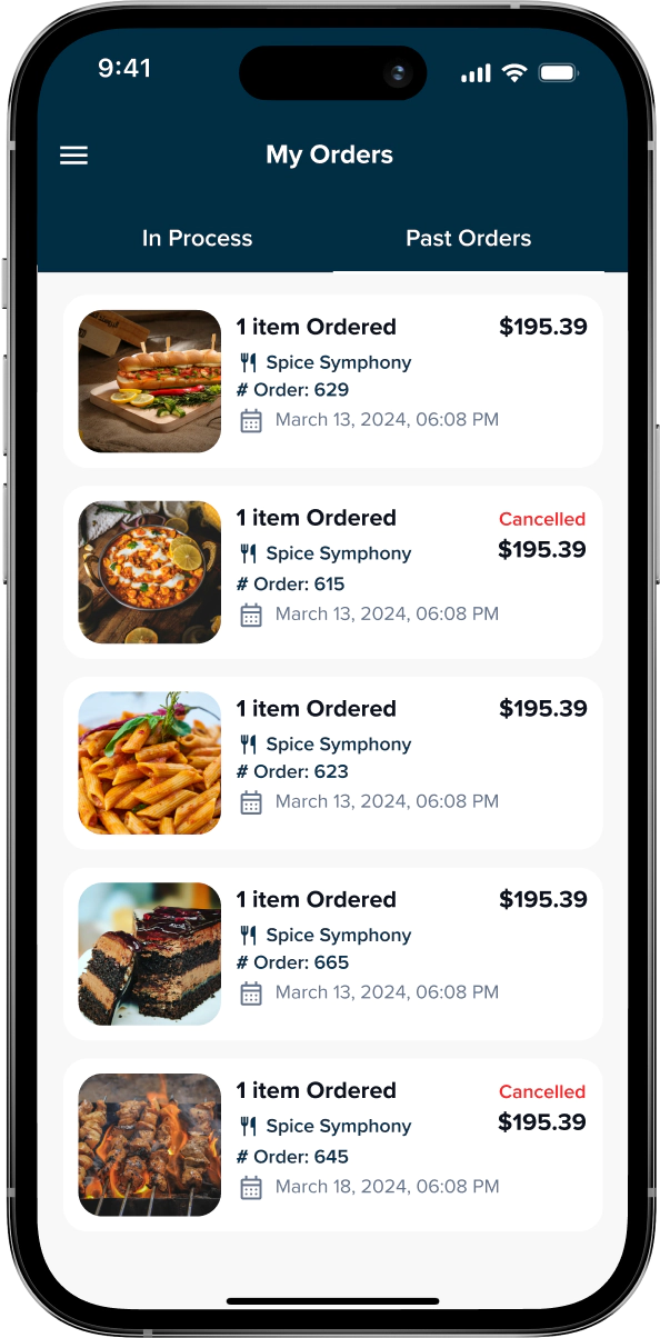 Orders List & Details