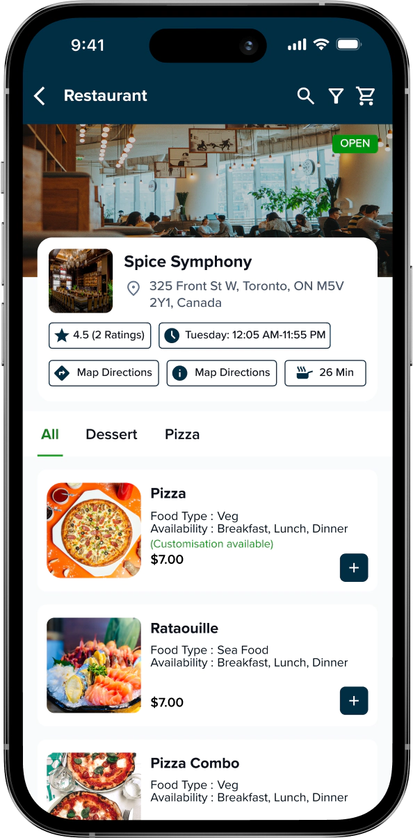 Restaurants List & Profile