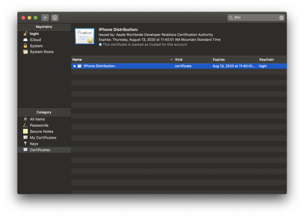 install certificates in the apple developer portal