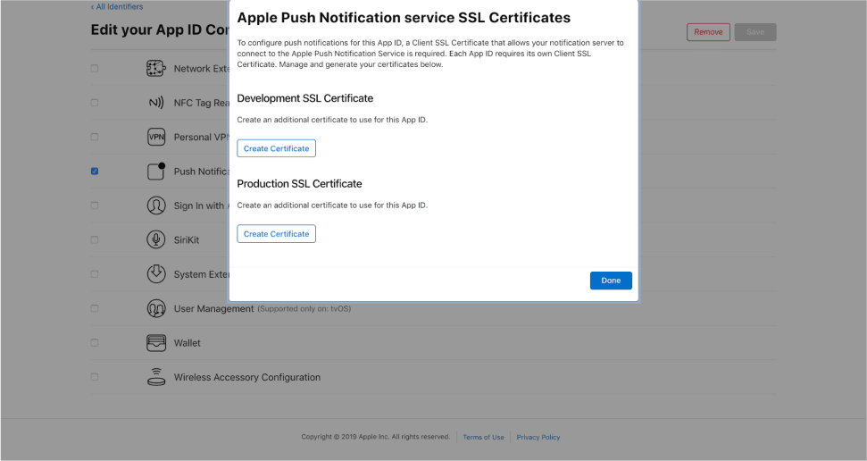 Push Notifications in white label food order app
