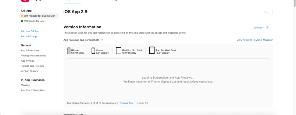 Create a Release Build in ios food delivery app