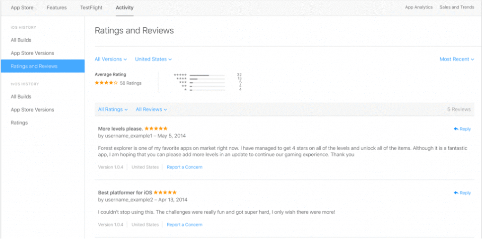 app store rating and review