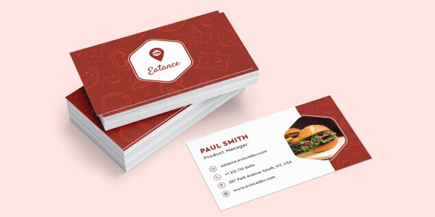Business Card Template Free Download Brown colour