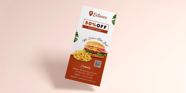 Free Download Coupons Designs brown colour