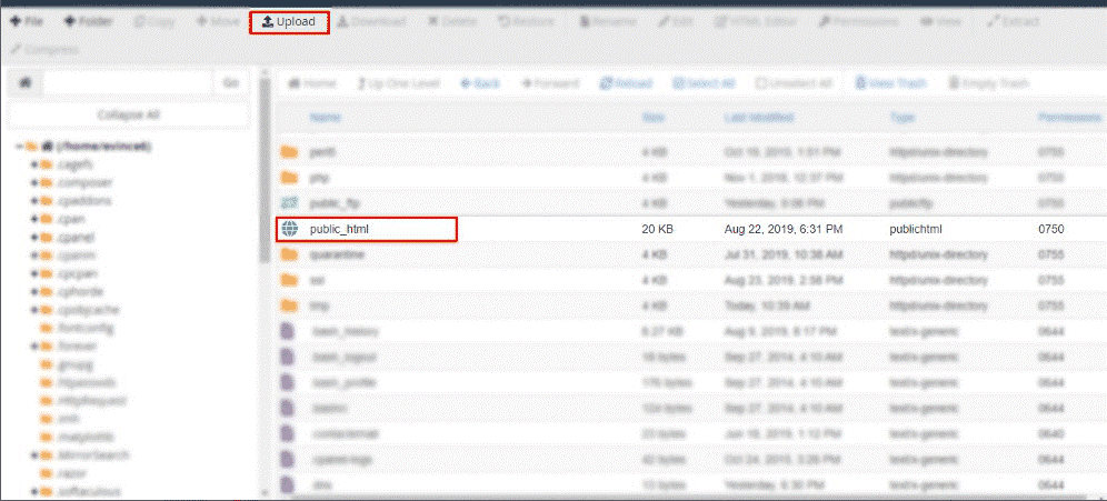 Dashboard of Files Manager in Eatance Multi Restaurant Pro