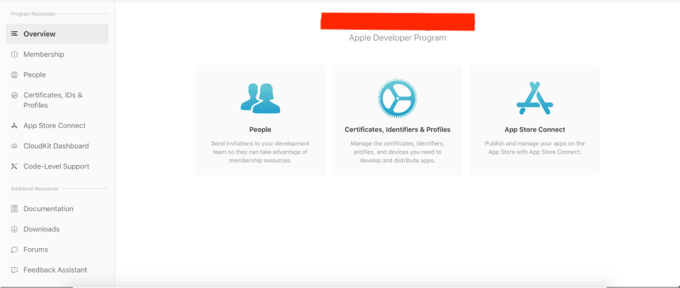 apple developer portal