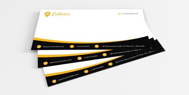 Envelope Template Free Download black color