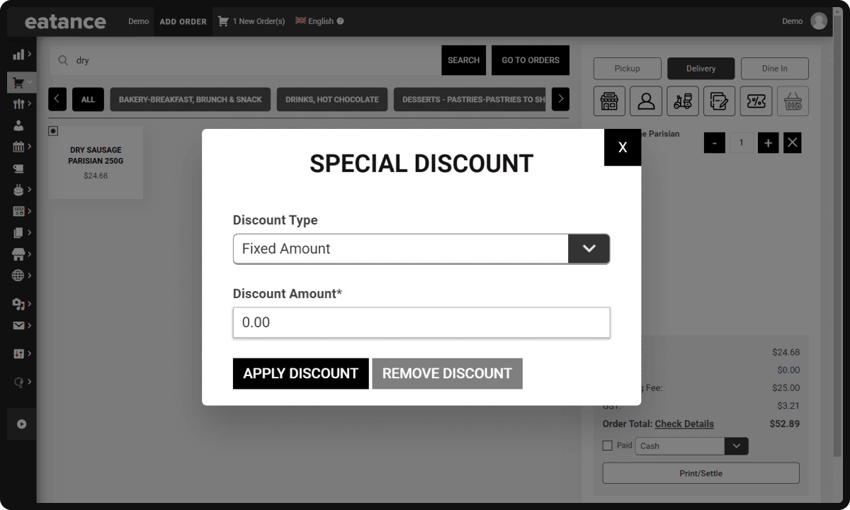 add special Discount