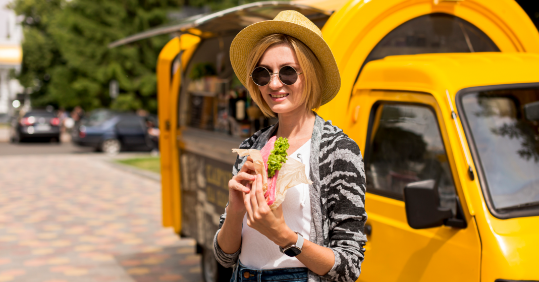 food truck customer