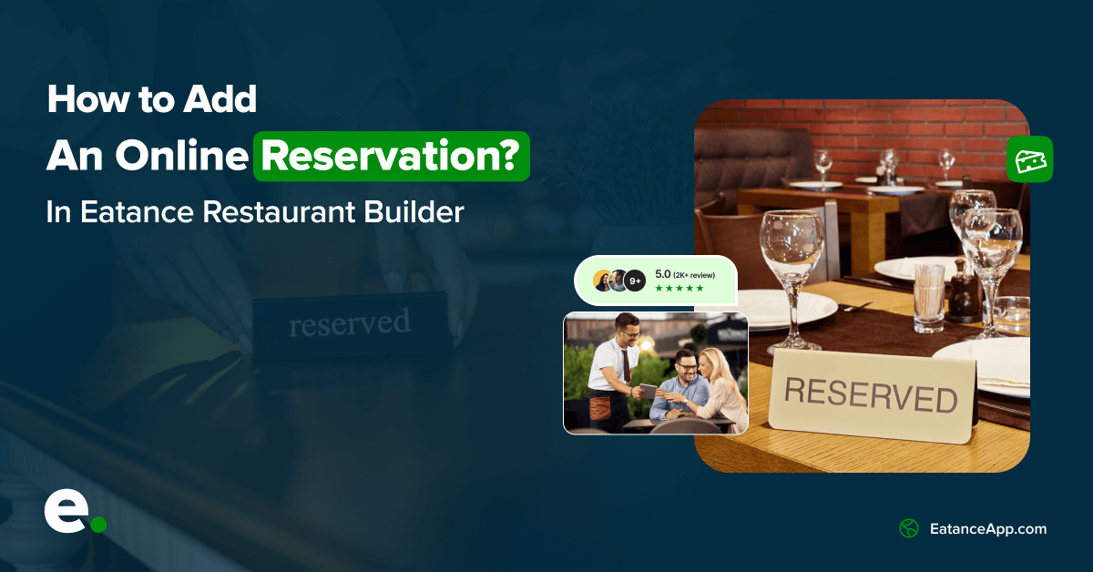 How to Set up an online reservation with Eatance