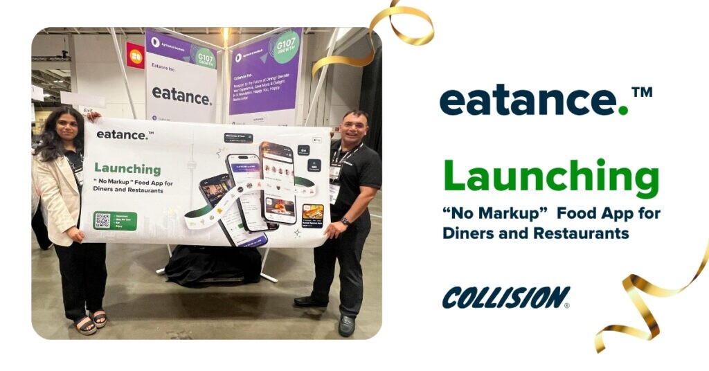 Eatance App Launches at Collision Conference with Aim to Cut Food Ordering Costs by 40% to 90%