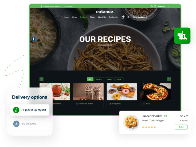 Build your own Online ordering website